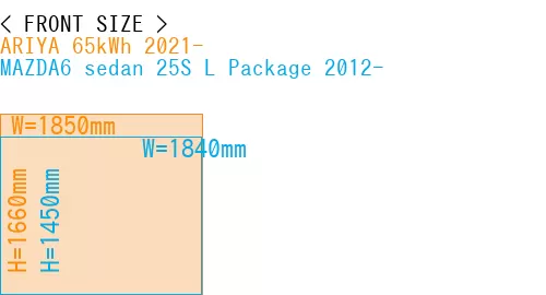 #ARIYA 65kWh 2021- + MAZDA6 sedan 25S 
L Package 2012-